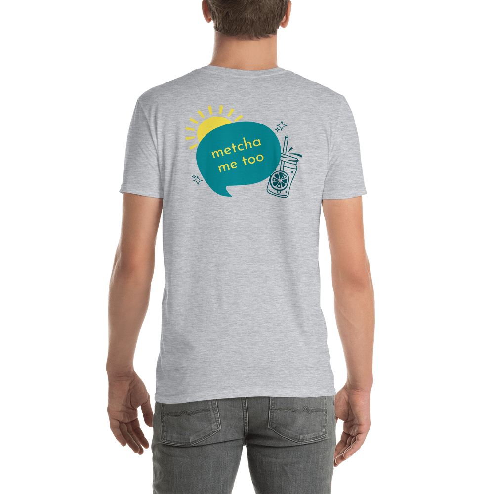 めっちゃミートゥー(背面プリント) - 半袖ユニセックスTシャツ