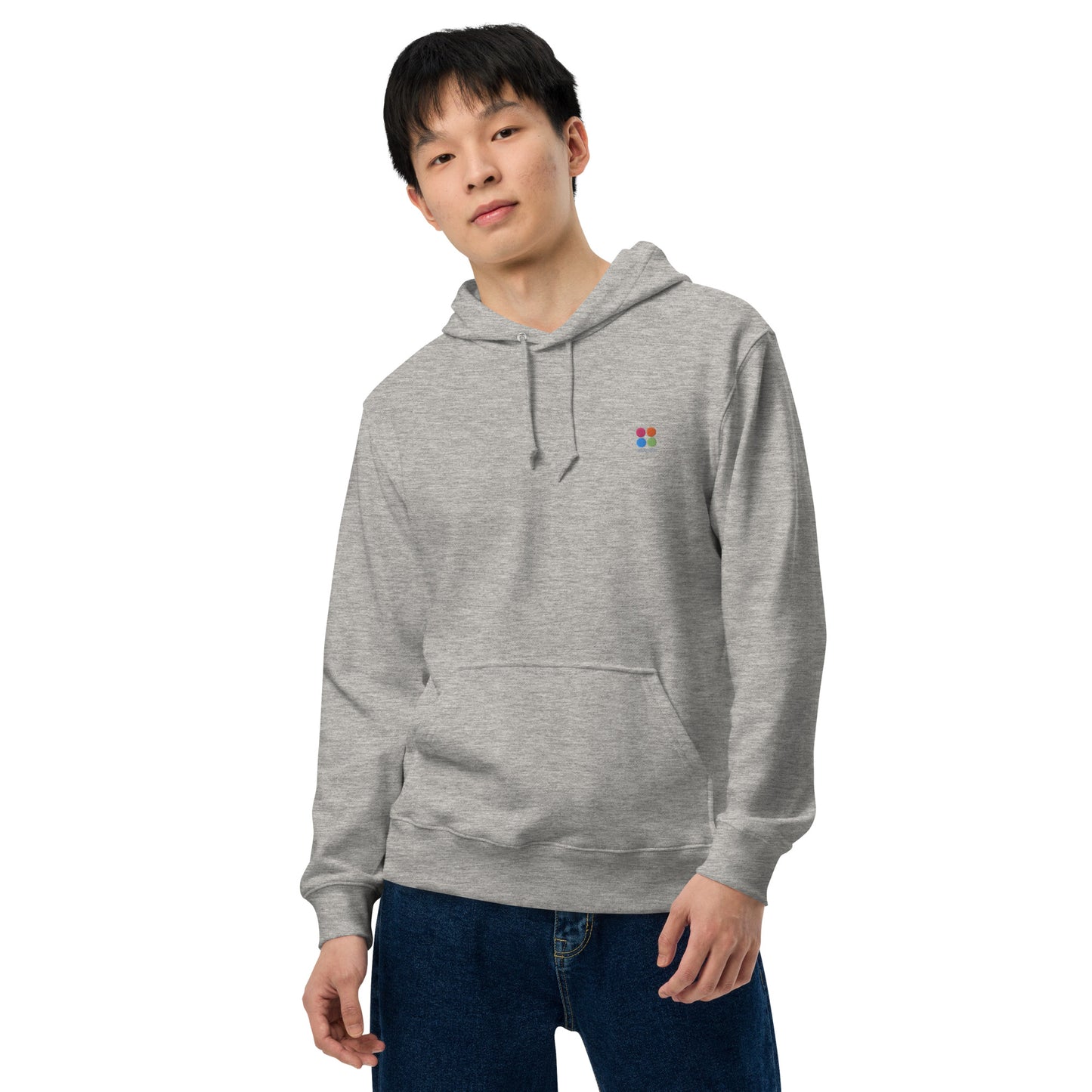 ミクスローグ ロゴ 刺しゅう ユニセックス ベーシックパーカー(日本製造)