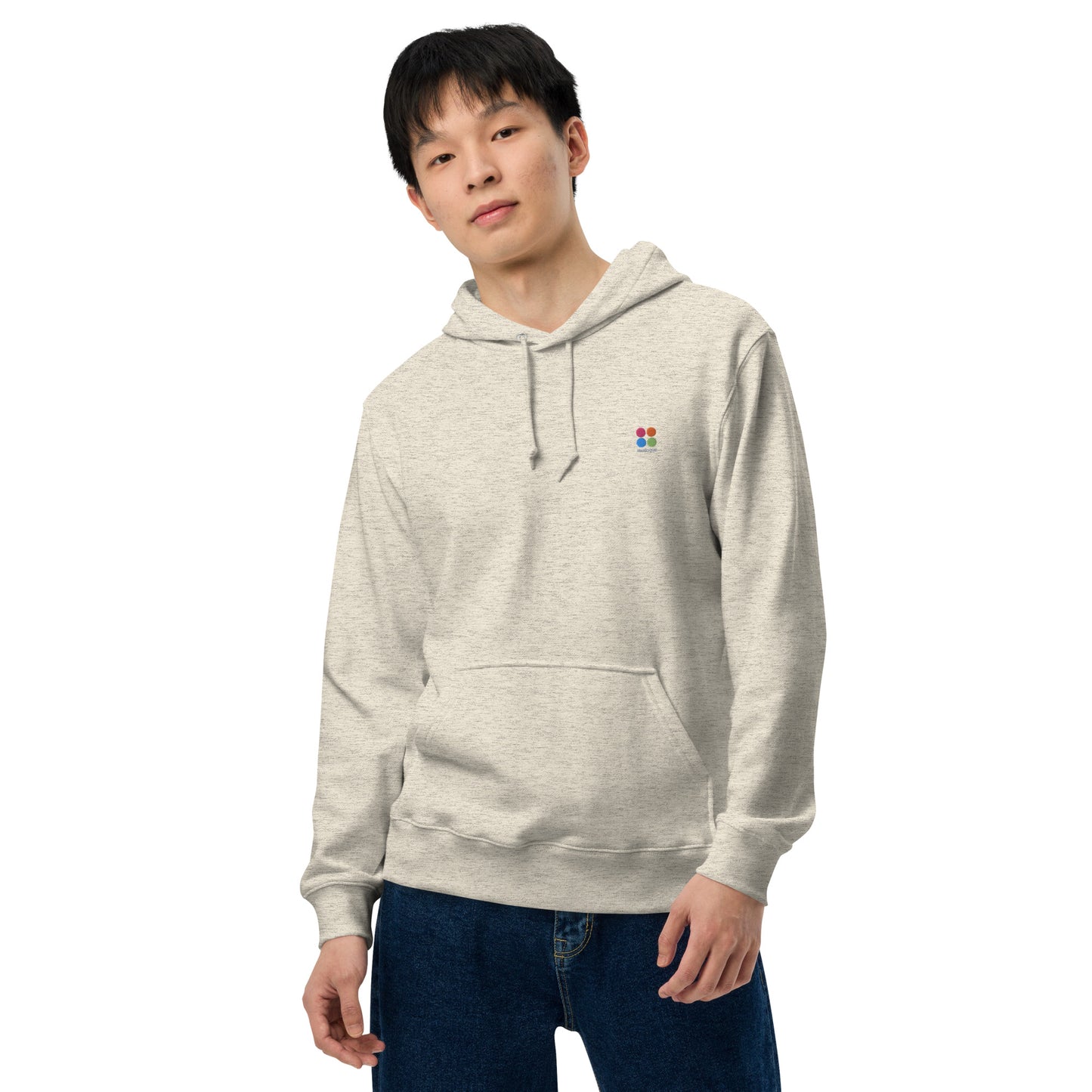 ミクスローグ ロゴ 刺しゅう ユニセックス ベーシックパーカー(日本製造)