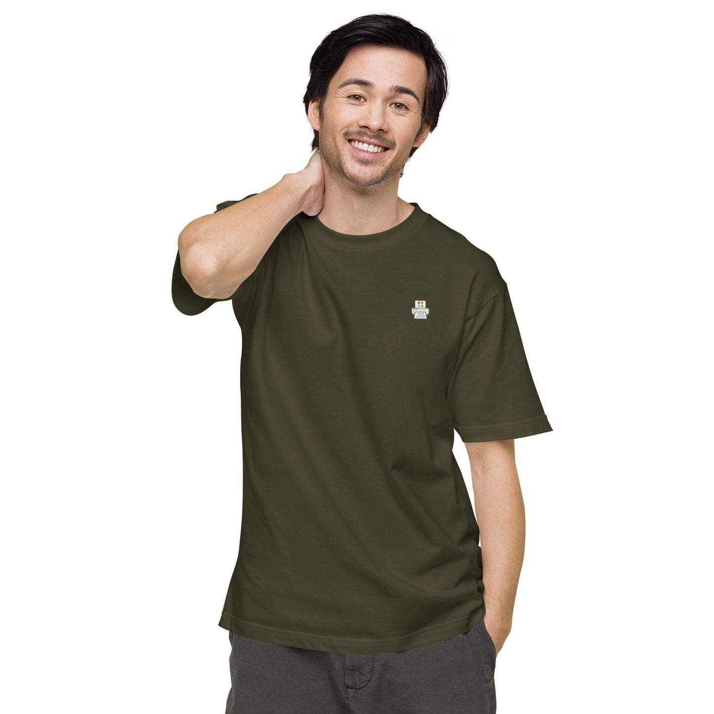 Quick Order Printer ワンポイント ユニセックス ヘビーウェイト 半袖Tシャツ