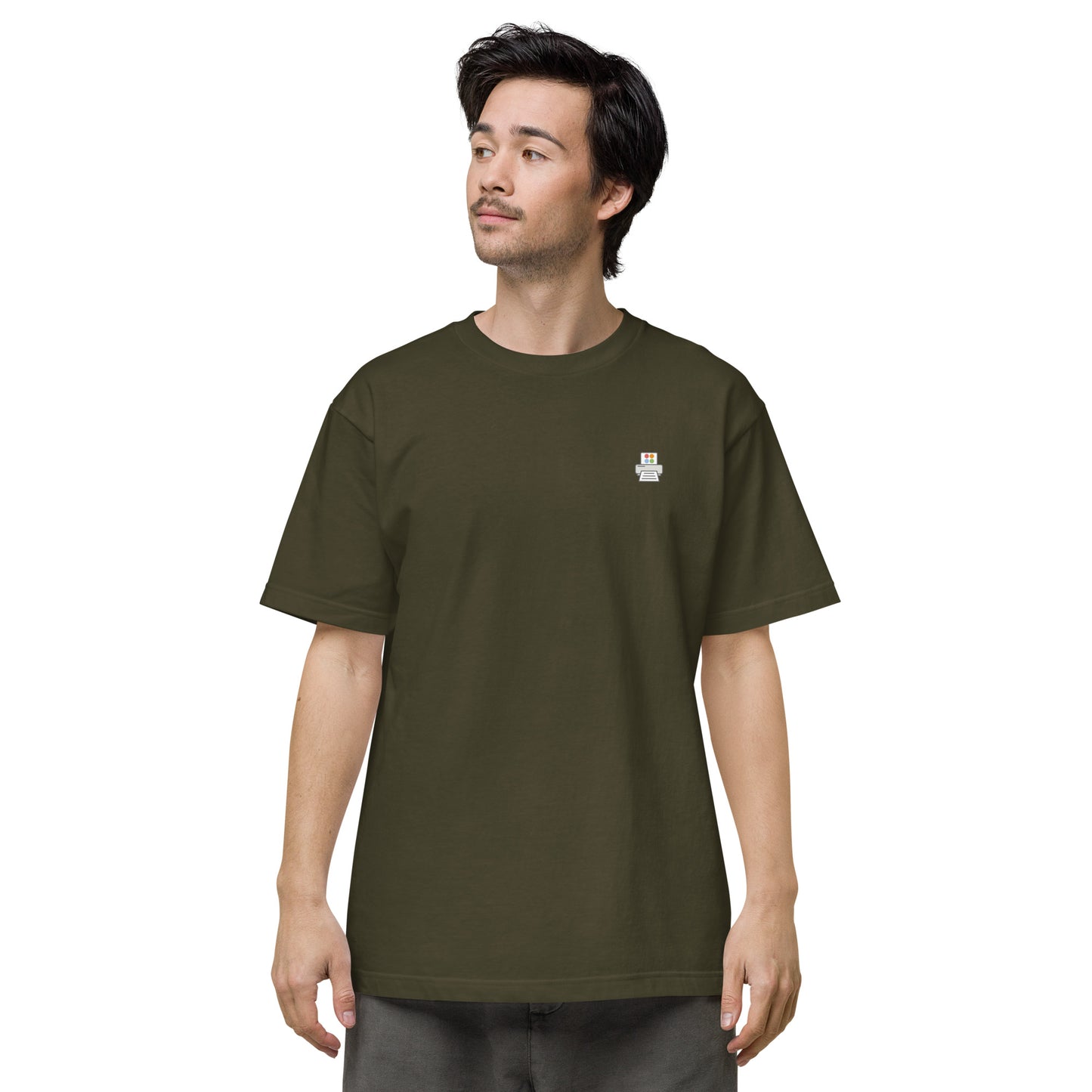 Quick Order Printer ワンポイント ユニセックス ヘビーウェイト 半袖Tシャツ