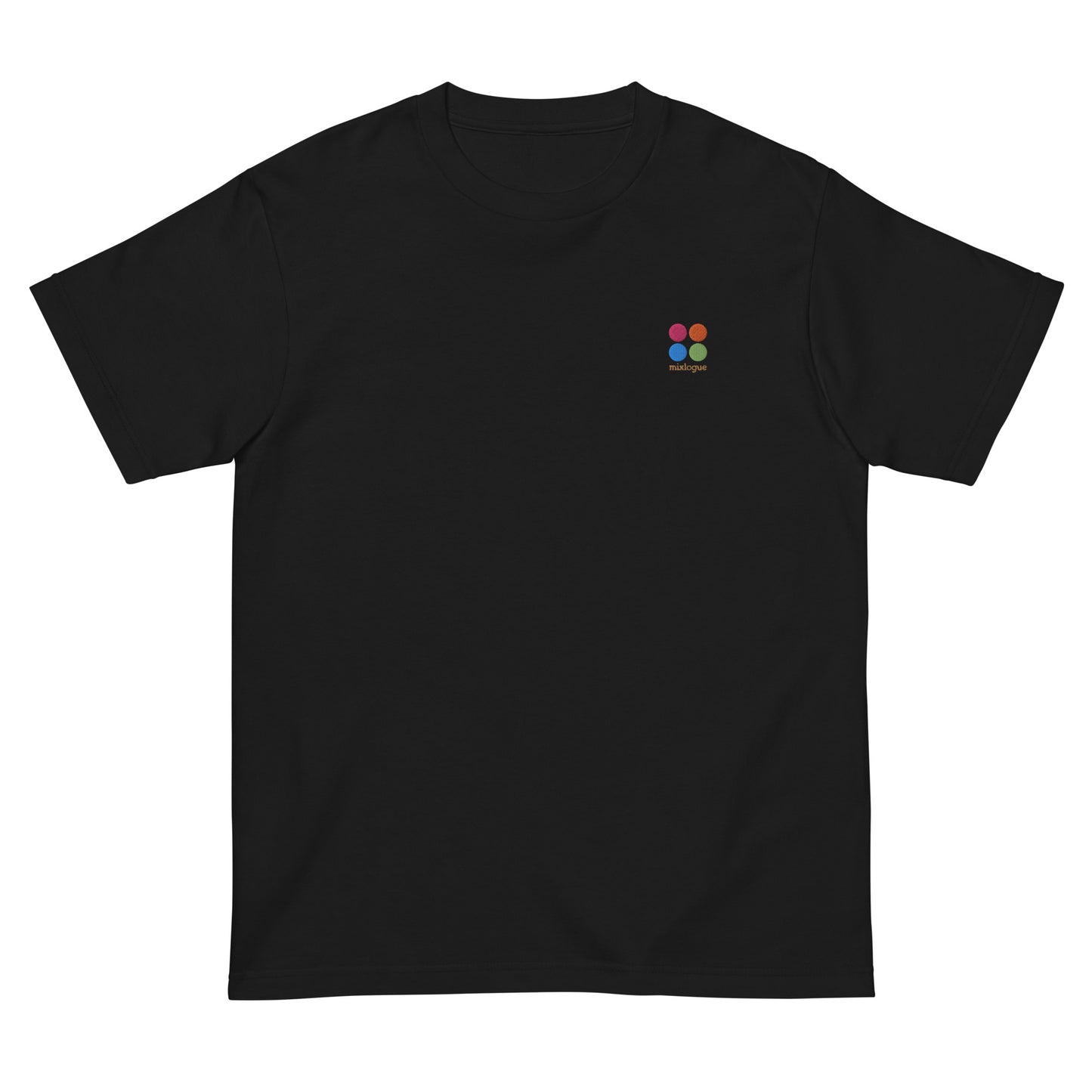 ミクスローグ ロゴ 刺しゅう ユニセックス ヘビーウェイト 半袖Tシャツ