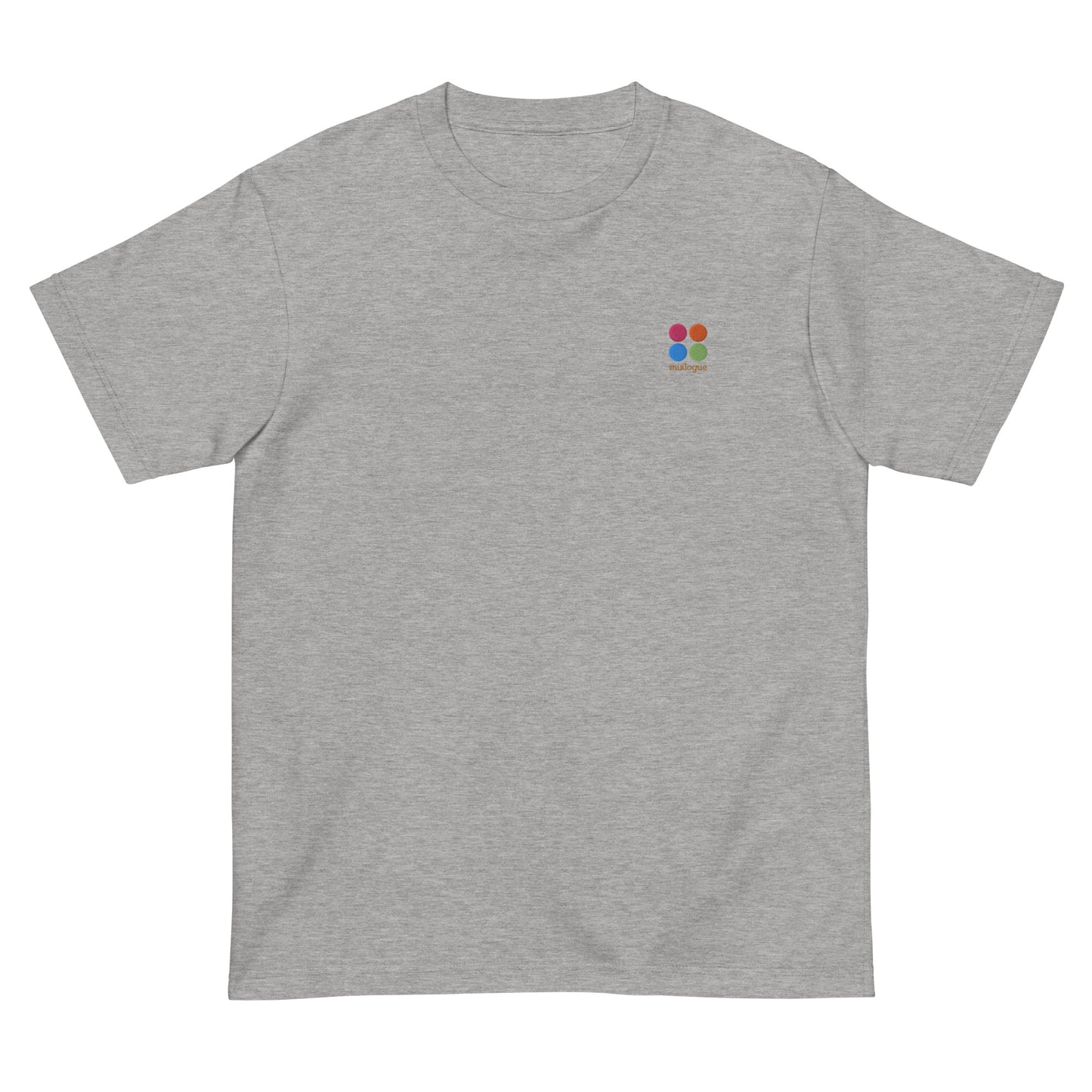 ミクスローグ ロゴ 刺しゅう ユニセックス ヘビーウェイト 半袖Tシャツ