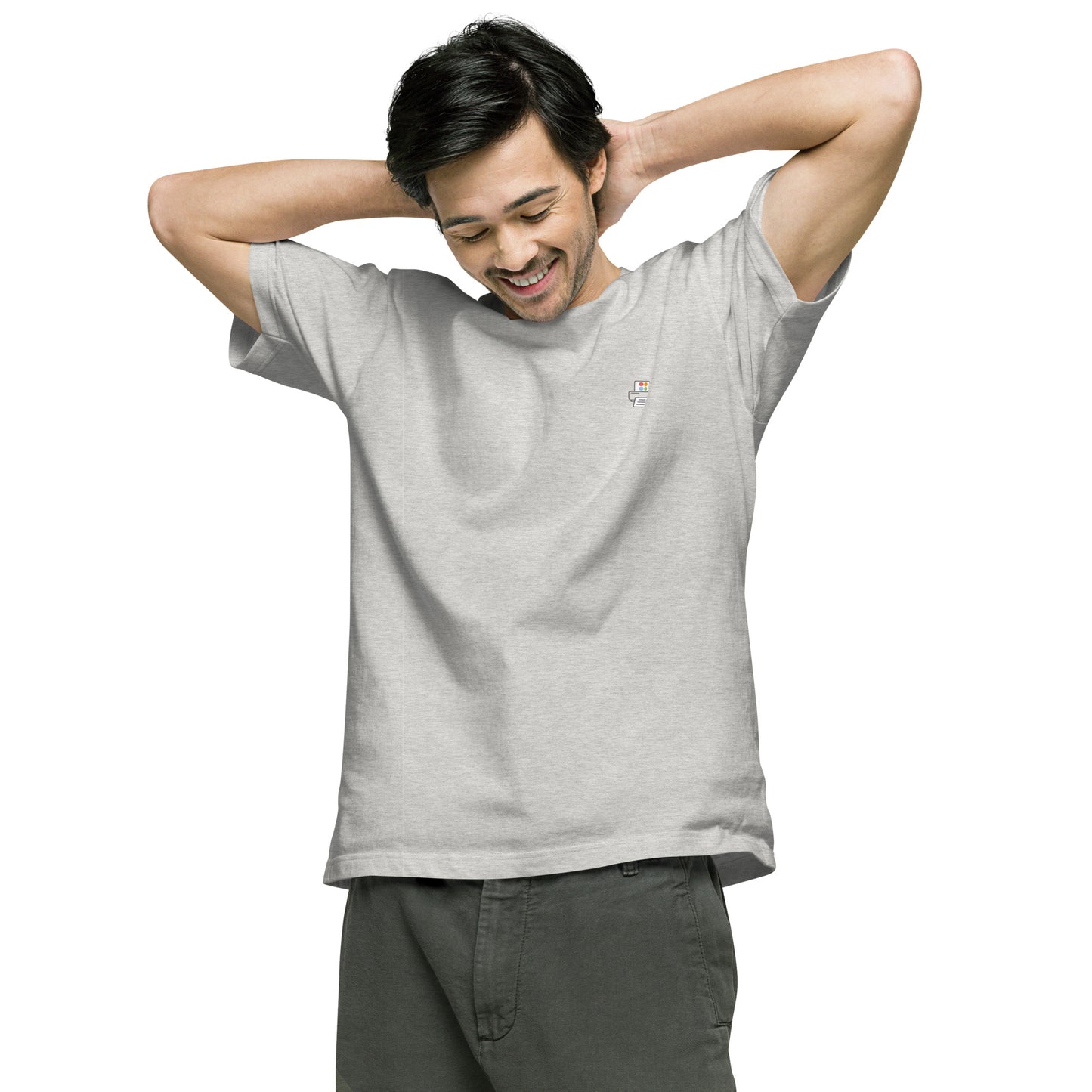 Quick Order Printer ワンポイント ユニセックス ヘビーウェイト 半袖Tシャツ