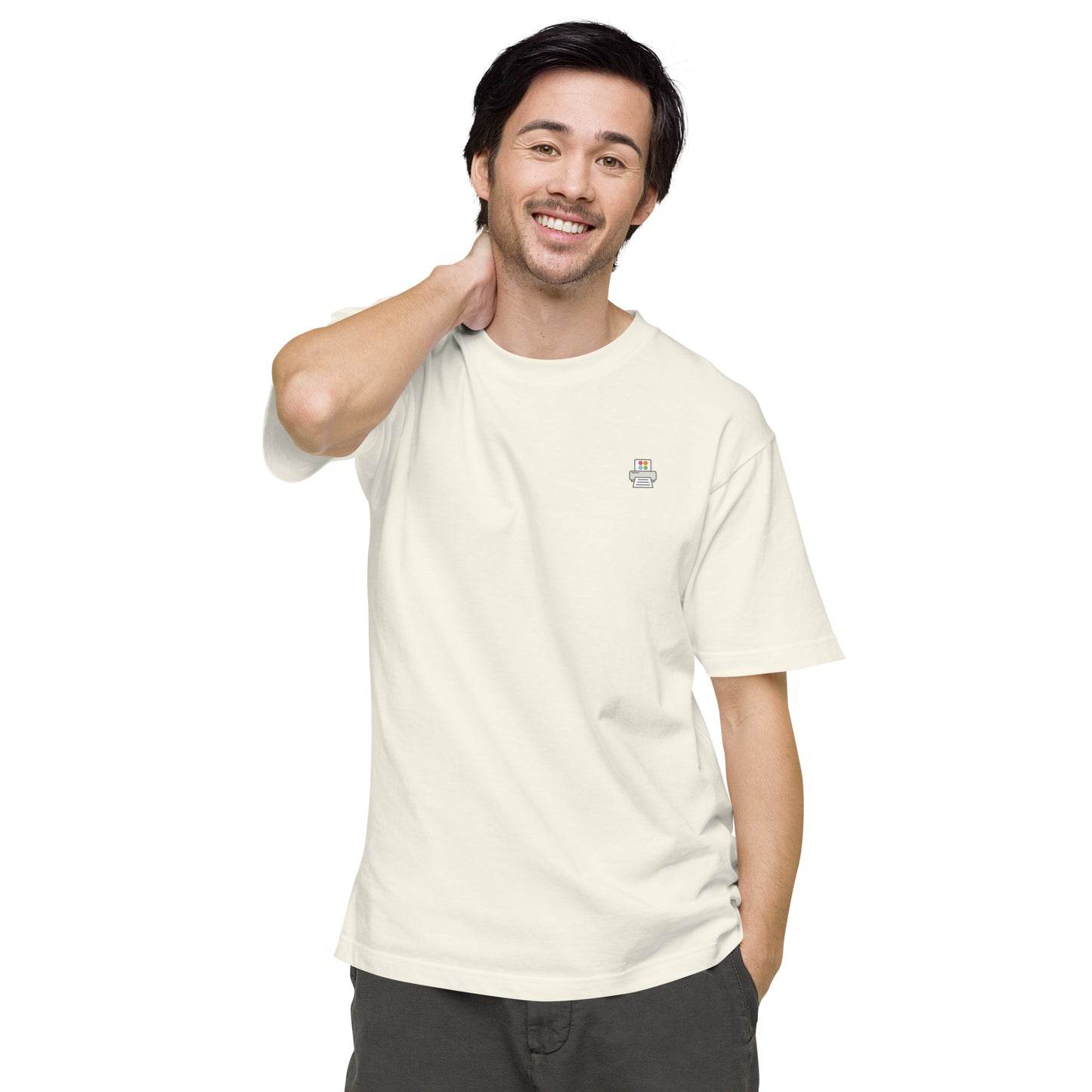 Quick Order Printer ワンポイント ユニセックス ヘビーウェイト 半袖Tシャツ