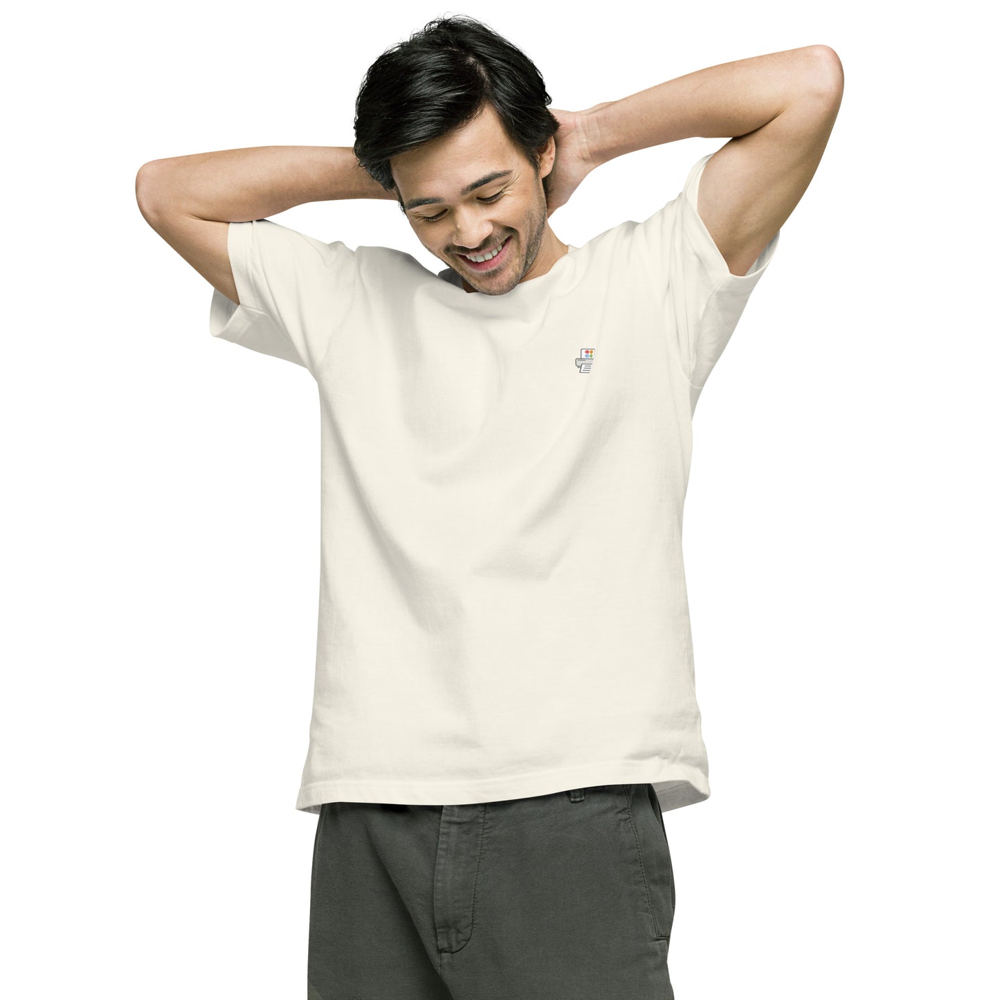 Quick Order Printer ワンポイント ユニセックス ヘビーウェイト 半袖Tシャツ