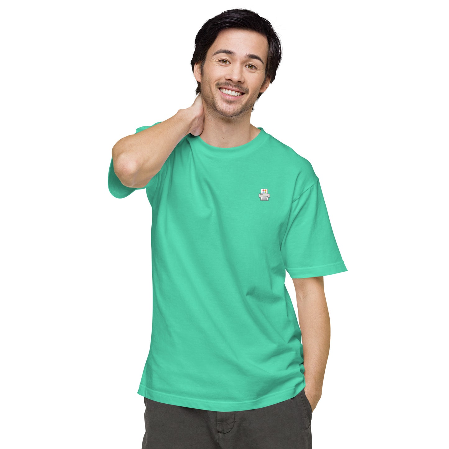 Quick Order Printer ワンポイント ユニセックス ヘビーウェイト 半袖Tシャツ