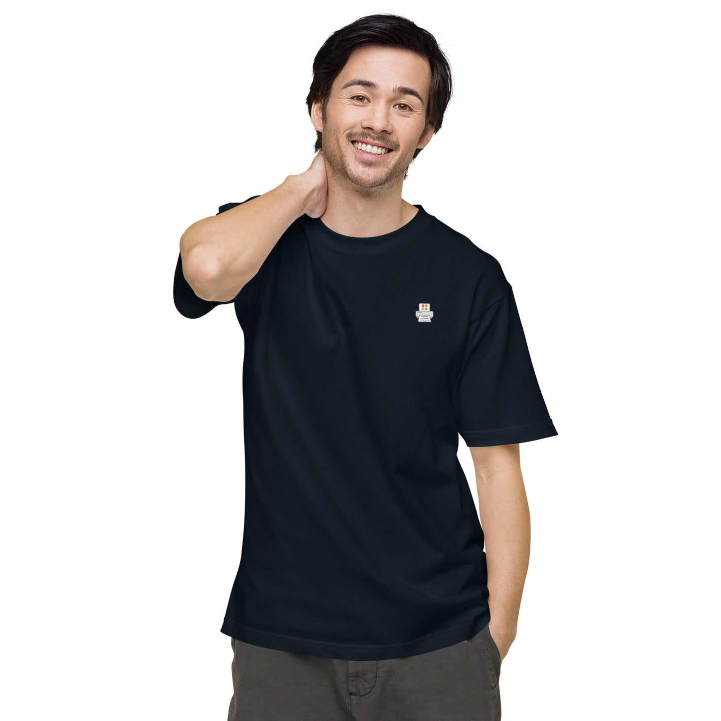 Quick Order Printer ワンポイント ユニセックス ヘビーウェイト 半袖Tシャツ