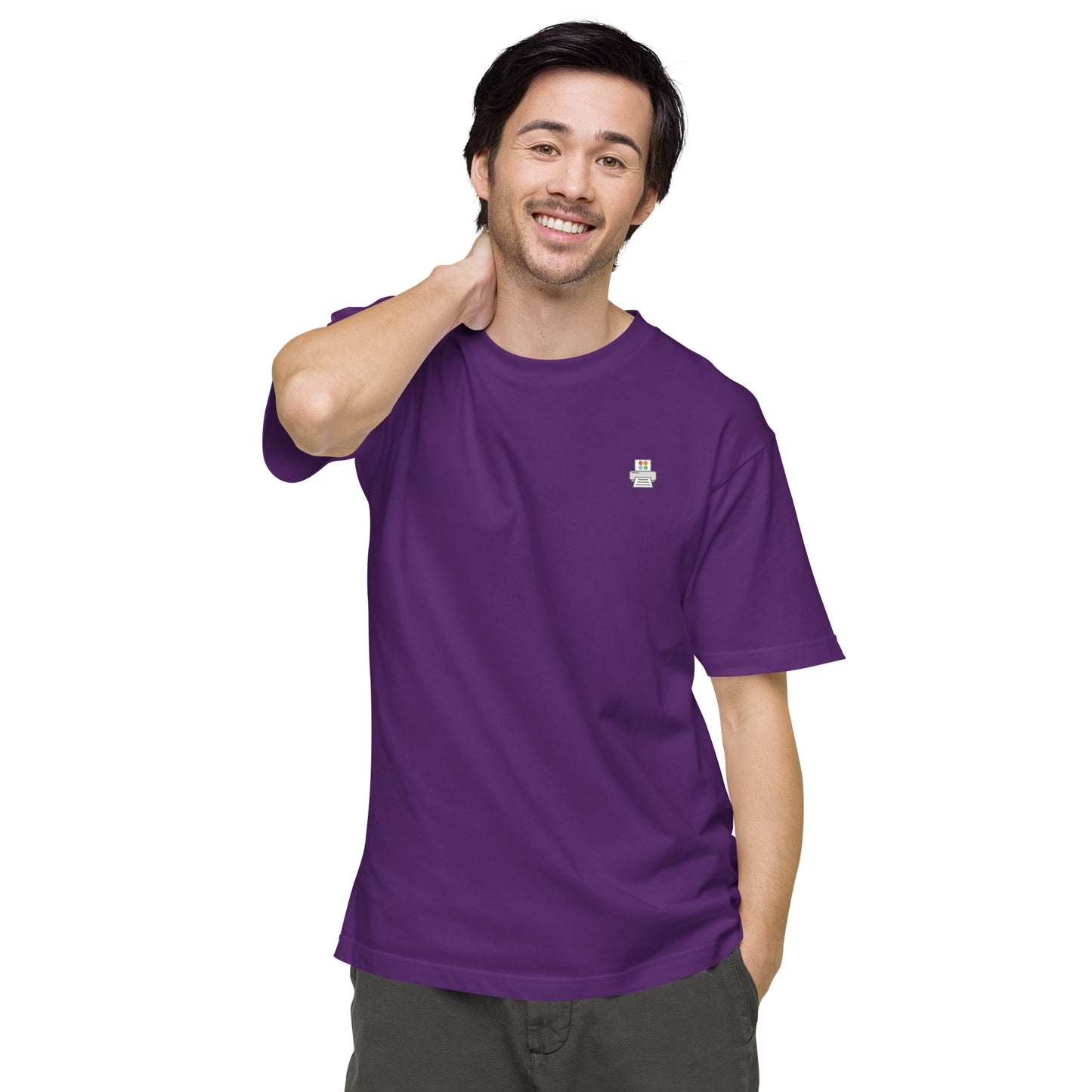 Quick Order Printer ワンポイント ユニセックス ヘビーウェイト 半袖Tシャツ