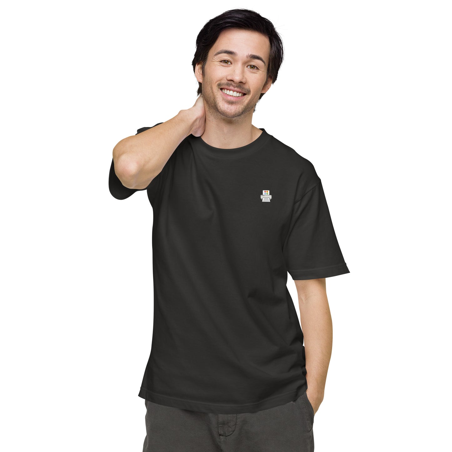 Quick Order Printer ワンポイント ユニセックス ヘビーウェイト 半袖Tシャツ