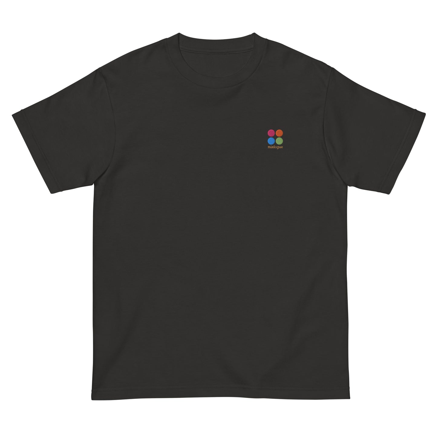 ミクスローグ ロゴ 刺しゅう ユニセックス ヘビーウェイト 半袖Tシャツ