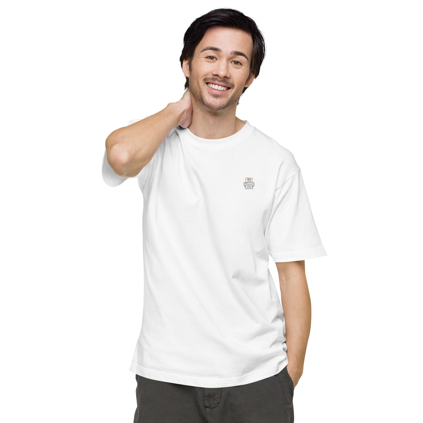 Quick Order Printer ワンポイント ユニセックス ヘビーウェイト 半袖Tシャツ