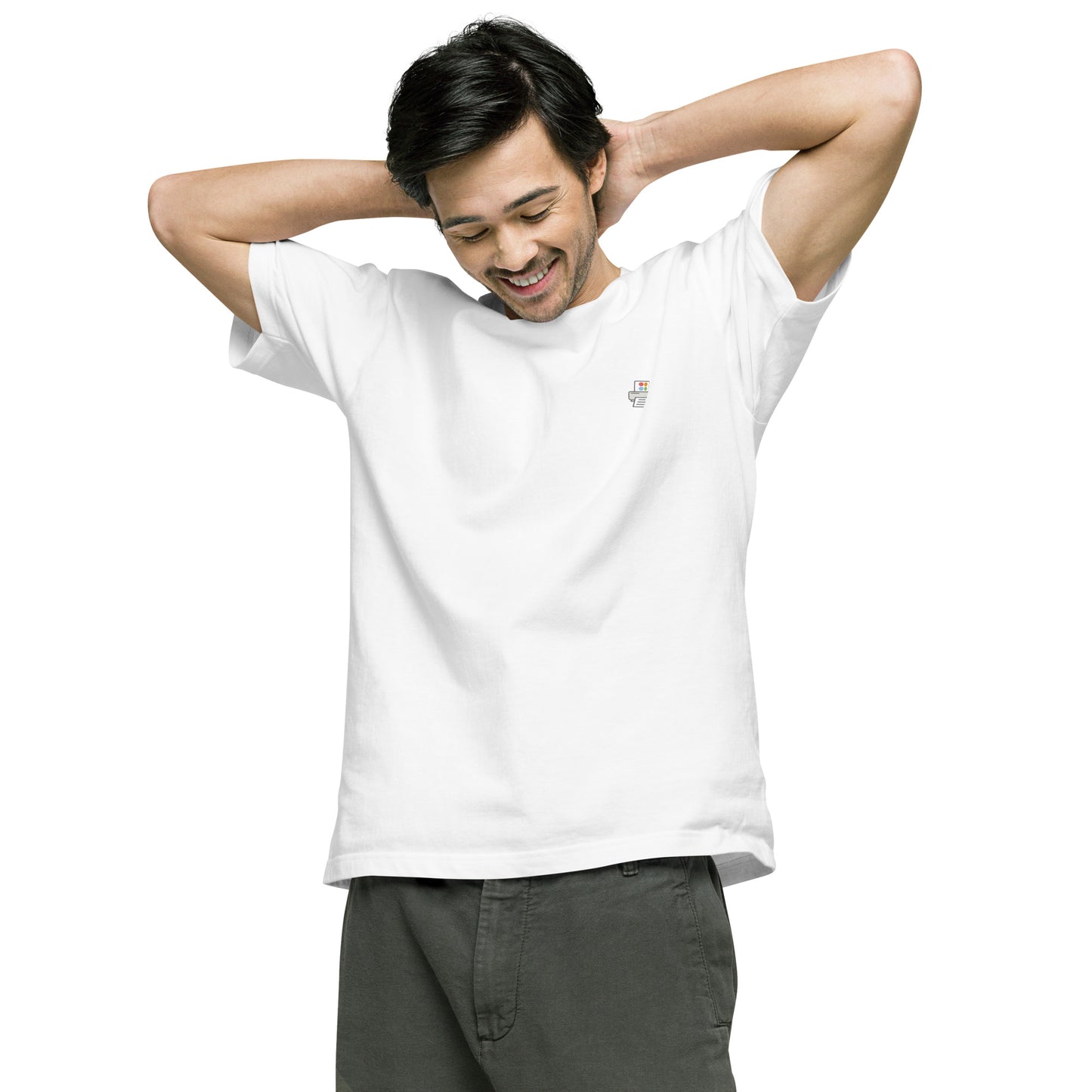 Quick Order Printer ワンポイント ユニセックス ヘビーウェイト 半袖Tシャツ