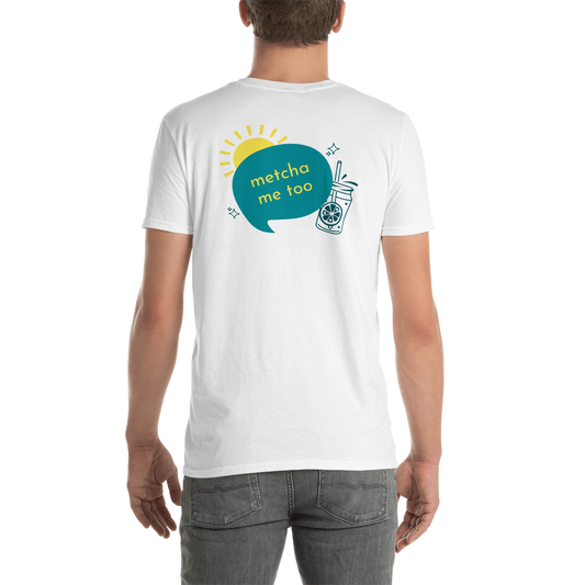 めっちゃミートゥー(背面プリント) - 半袖ユニセックスTシャツ